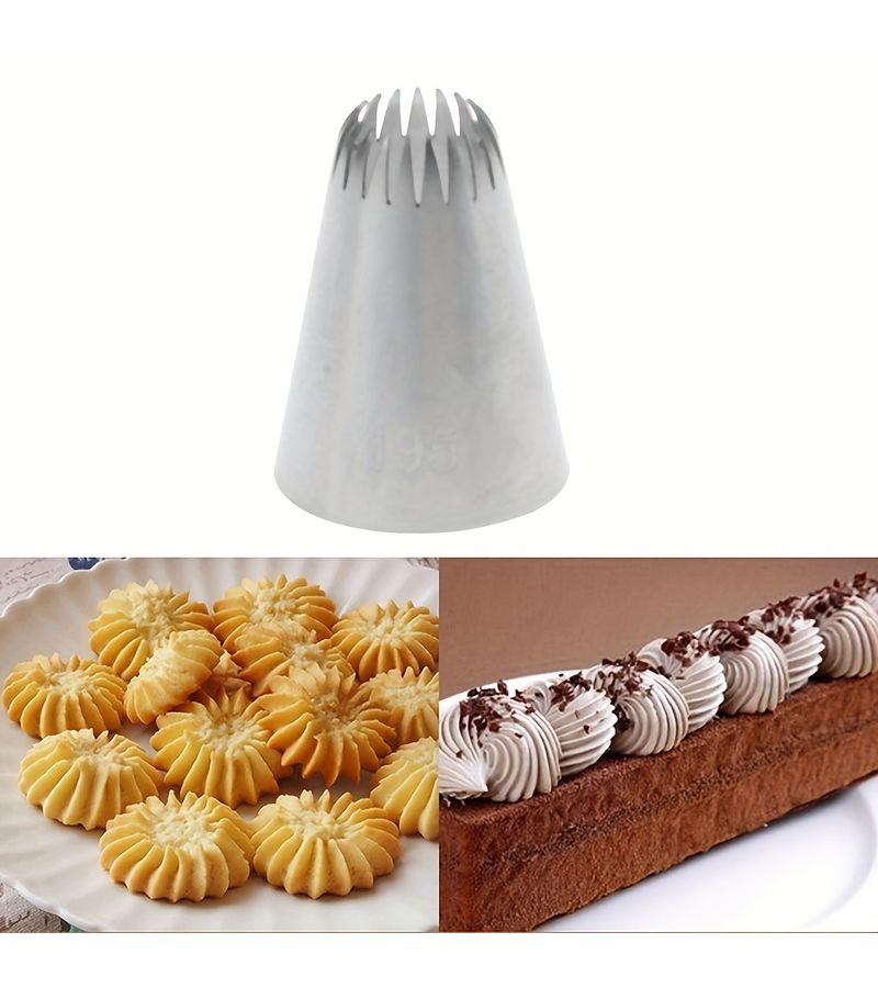 1pc Stainless Steel Cake Icing Piping Nozzle Decor Tip For Professional Baking - Image 4