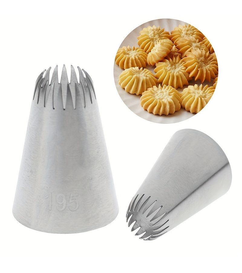 1pc Stainless Steel Cake Icing Piping Nozzle Decor Tip For Professional Baking - Image 3