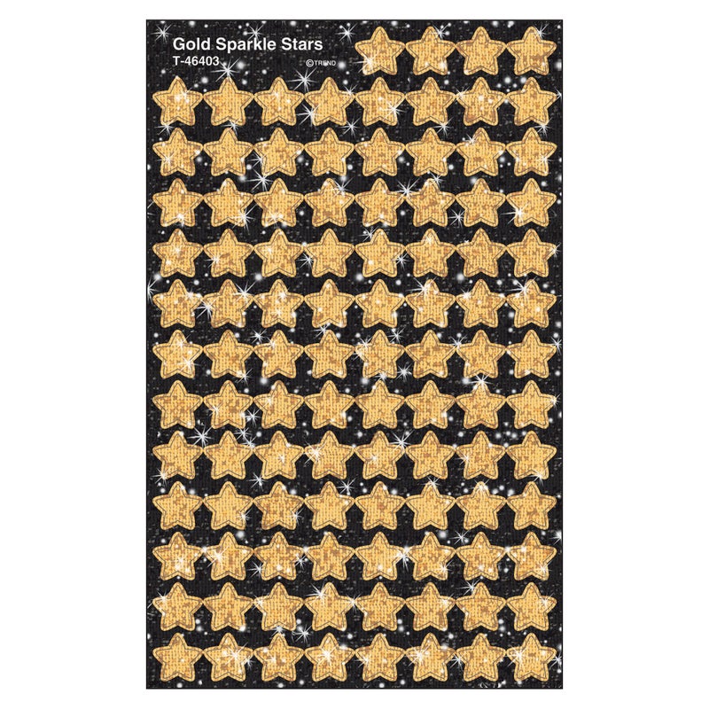 TREND enterprises, Inc. Gold Sparkle Stars superShapes Stickers-Sparkle, 400 ct - Image 5
