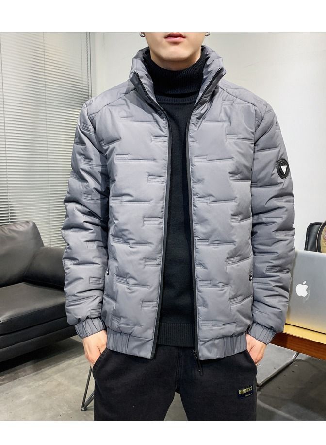 Loquat Men's New Winter Fashion Simple Stand-up Collar Jacket 