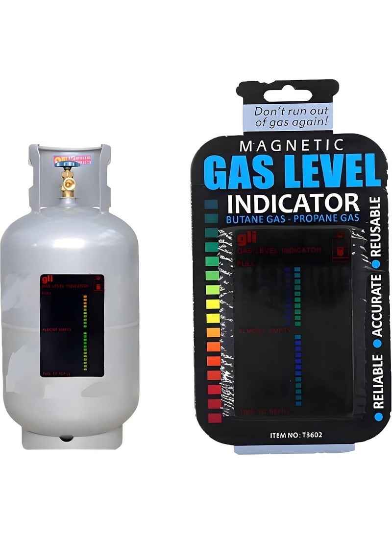 Magnetic Gas Level Indicator (Black/Red) - Accurate Cylinder Measuring Tool - Practical & Safe Design for Kitchens & Camping - Image 3