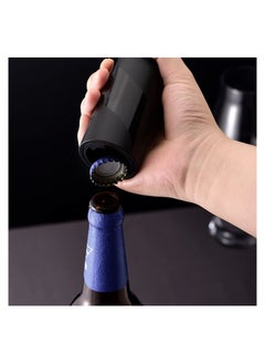 نيبمينينت 【2 PACK】 Push Down-Pop Off Beer Bottle Opener with Cap Catcher, No Damage to Caps，Automatic Decapitator Beer/Soda Top Openers，One-Hand Easy/Funny Lid Open,Cool Bartender Tools  - Image 5