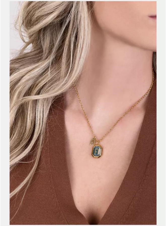 Furla Octagonal Women's Pendant Necklace FJ0320NTU - Image 4