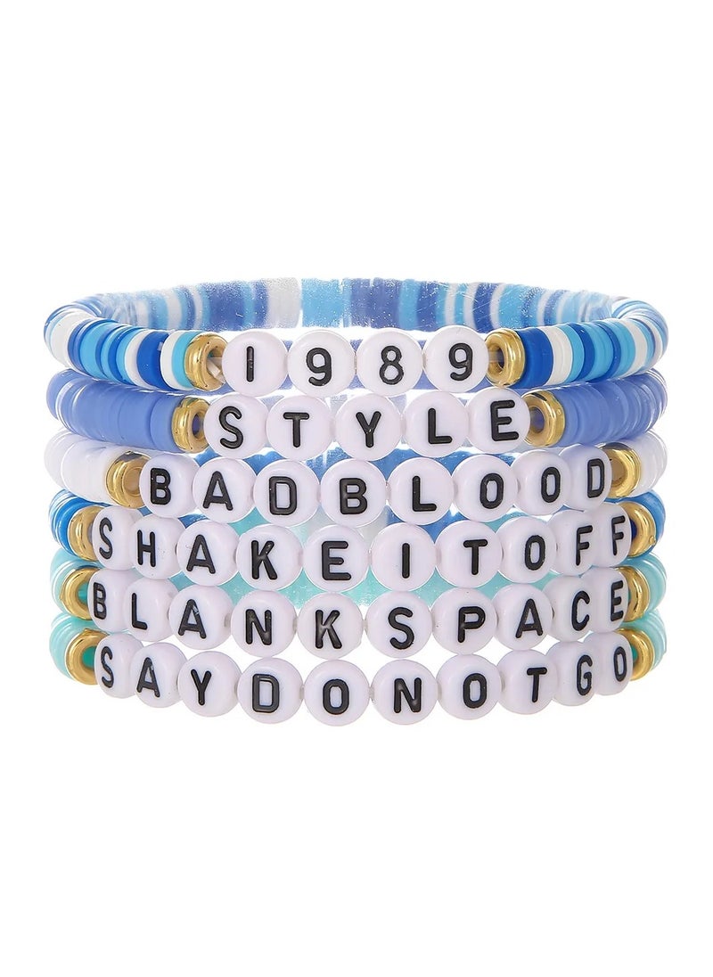 Taylor Swift 6 Pieces Taylor Swift Eras Tour Friendship Bracelets Set 