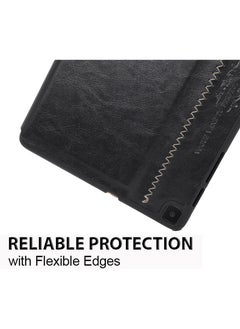 Kaku Galaxy Tab A 10.1 Case, Leather Protective Case Cover For Samsung Galaxy T515/T510 Black  - Image 3