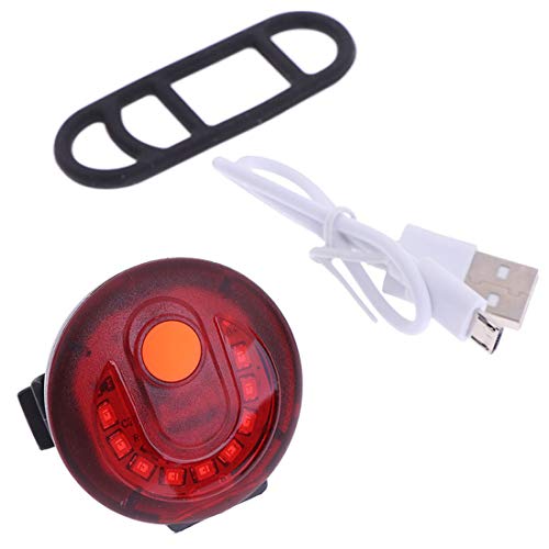 SHIVEXIM Bike Tail Led Light Night Safety Warning Lamp Rechargeable USB Outdoor Led Rear Break Light, - Image 1