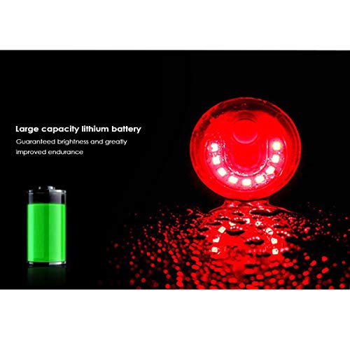 SHIVEXIM Bike Tail Led Light Night Safety Warning Lamp Rechargeable USB Outdoor Led Rear Break Light, - Image 5