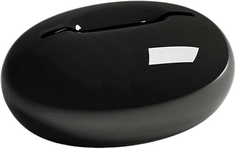 Black Single Layer Desktop Tissue Box For Household Art Room And Tea Table - Image 1