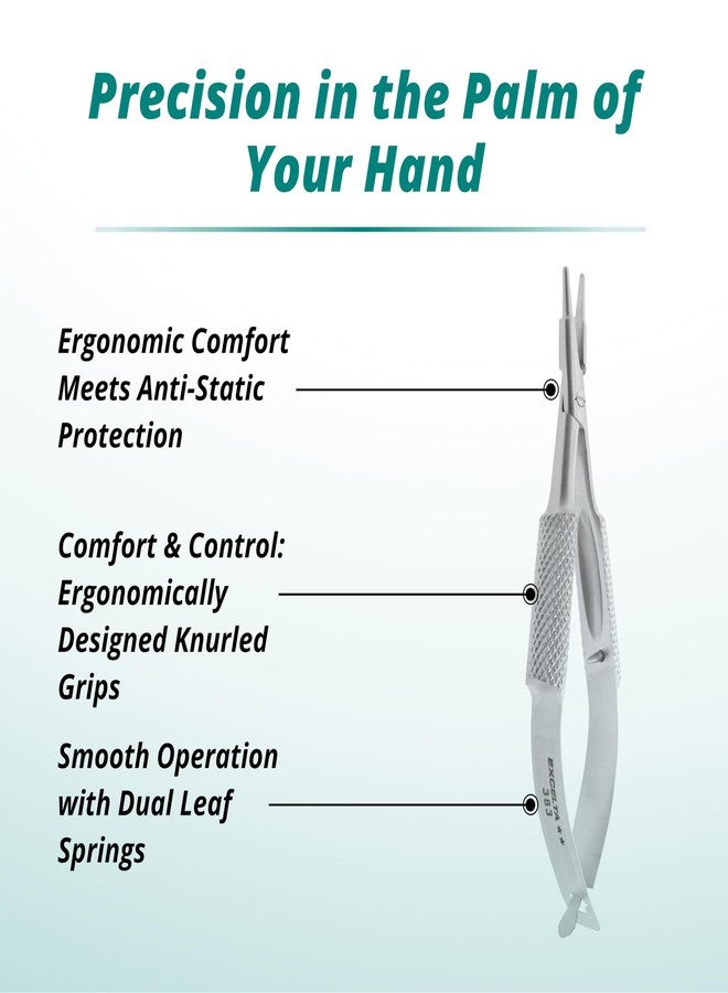 Excelta 383 Self-Opening Miniature Straight Tip Needle Nose Pliers, 3 Inch Stainless Steel, for Precision Work in Confined Spaces, Intermediate - Image 3