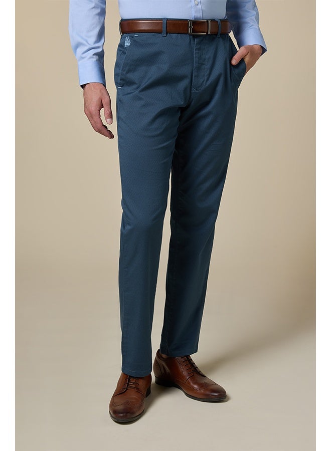 Mannerism The Coastway Blue Stretch Twill Chinos Comfort Fit - Image 1