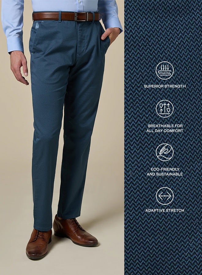 Mannerism The Coastway Blue Stretch Twill Chinos Comfort Fit - Image 5