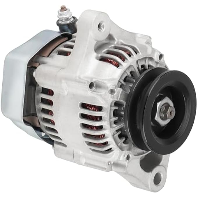 ILONPA Alternator Replacement Compatible With Kubota Engines L2800 L3130 L3400 L3430 L3940 L4300 M4700 M4800 M4900 MX5000F 2.8L Replace 400-52172 101211-1180 3A011-74010 AND0214 9761219-118 - Image 1