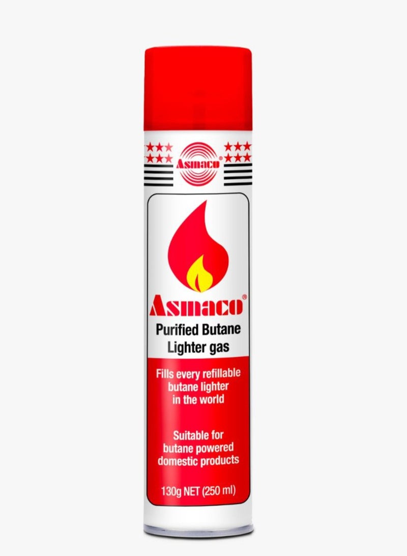 Asmaco Refill GAS 250ml - With 5 Multi-Nozzle Adapters for Universal Compatibility - Image 1