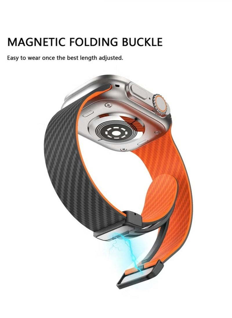 X-level - Bands Compatible with Apple Watch 38mm 40mm 41mm Series 9/8/7/SE/6/5/4/3/2/1 IWatch Ultra/Ultra 2/ Silicone Strap With Magnetic folding Buckle, Quick Release Silicone Straps for Women Men - Image 1