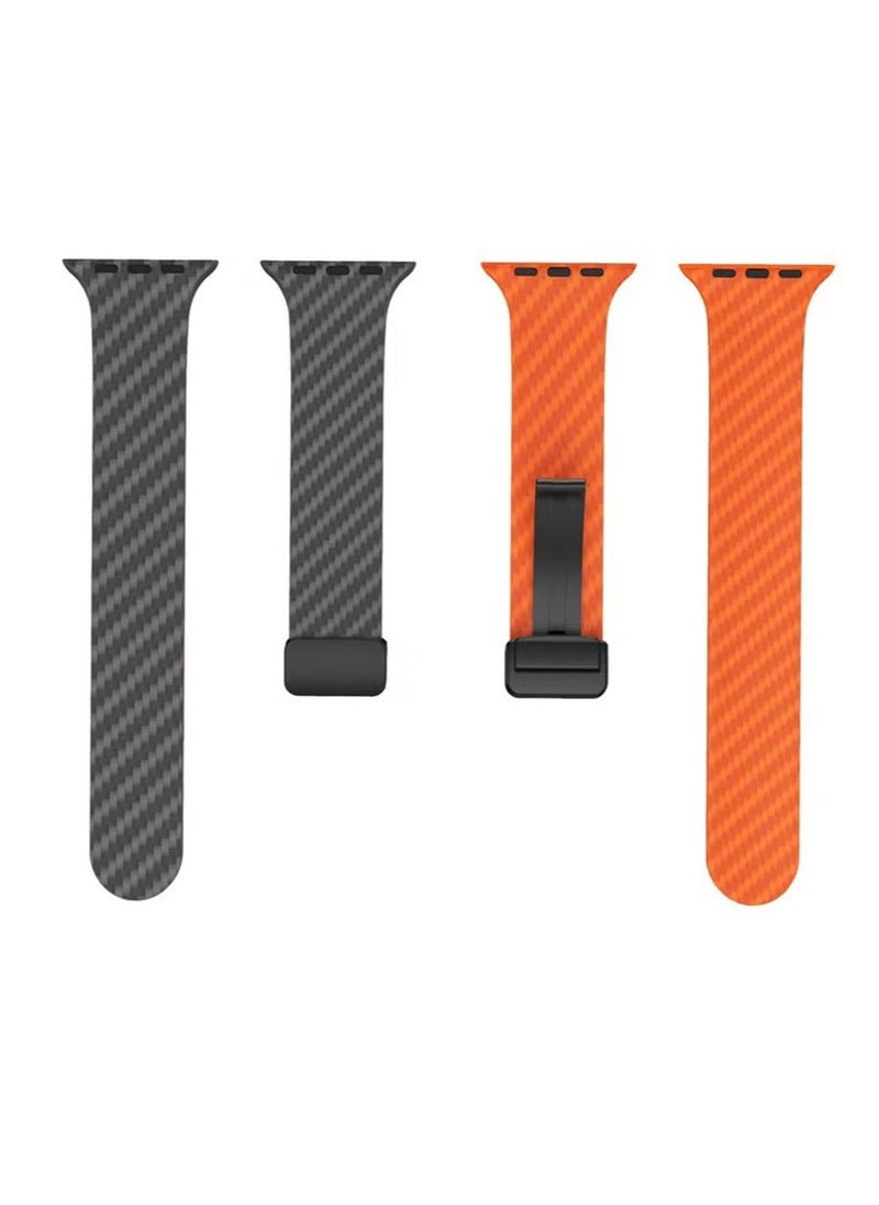 X-level - Bands Compatible with Apple Watch 38mm 40mm 41mm Series 9/8/7/SE/6/5/4/3/2/1 IWatch Ultra/Ultra 2/ Silicone Strap With Magnetic folding Buckle, Quick Release Silicone Straps for Women Men - Image 1