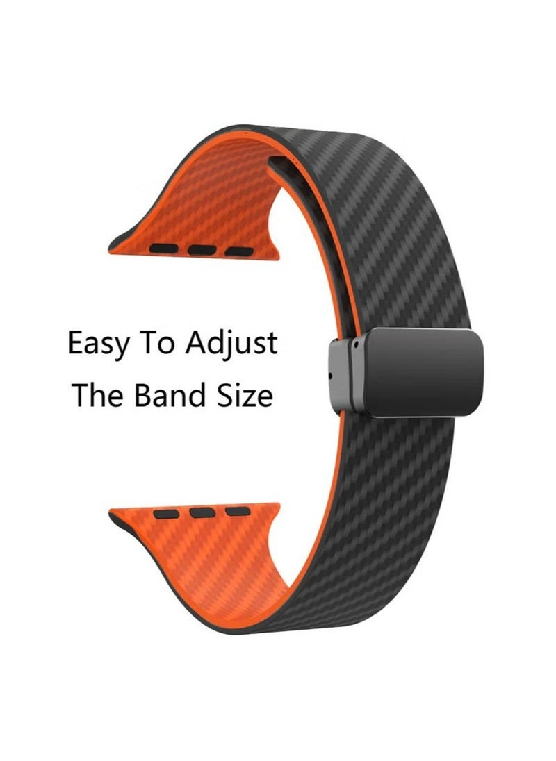 X-level - Bands Compatible with Apple Watch 38mm 40mm 41mm Series 9/8/7/SE/6/5/4/3/2/1 IWatch Ultra/Ultra 2/ Silicone Strap With Magnetic folding Buckle, Quick Release Silicone Straps for Women Men - Image 1