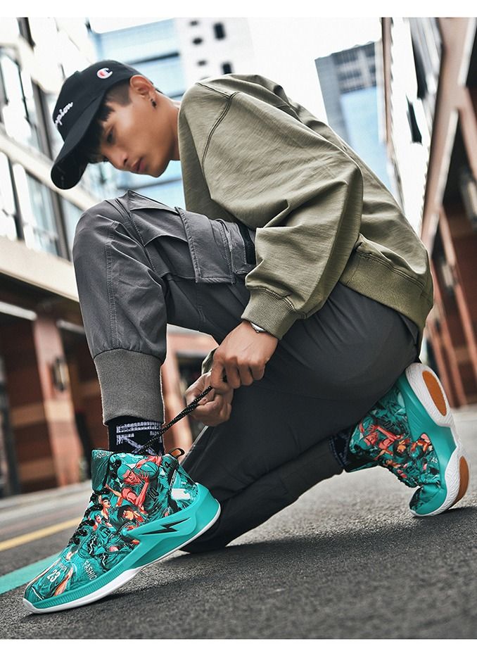 NIBEMINENT Men's casual high-top basketball sneakers  - Image 1