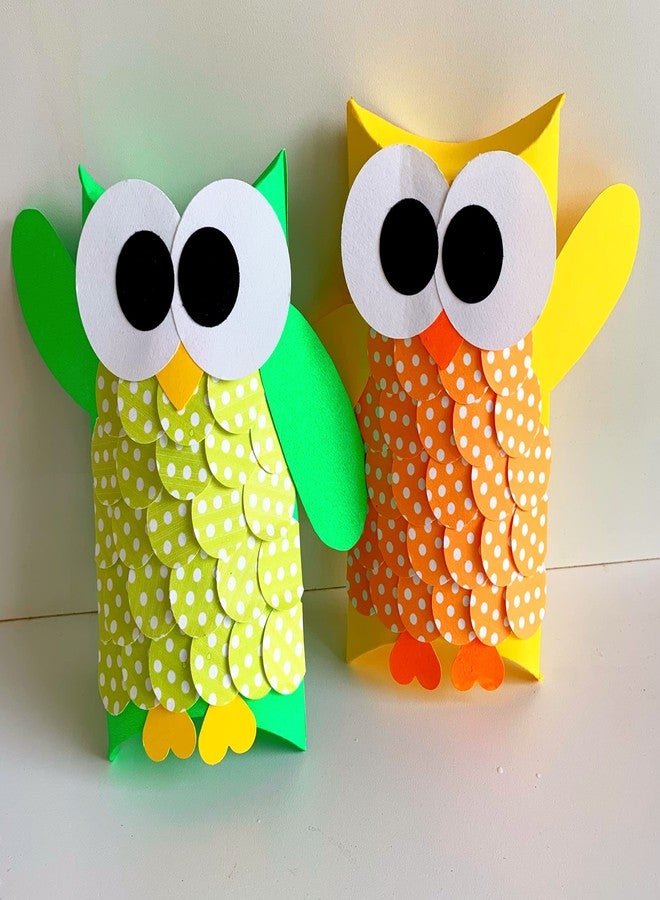 Crafted Forever Art & Crafts Hoot DIY Kit for Kid's/Children Combo (Pack of 2, Yellow & Green) - Image 3
