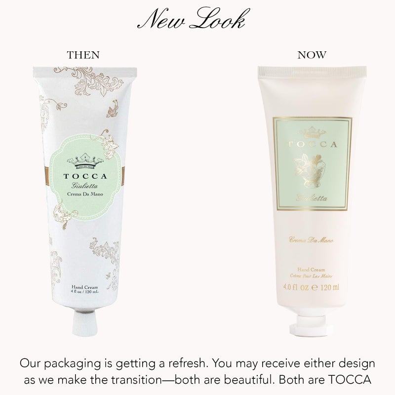 Tocca Crema de Mano Luxe, Giulietta Hand Cream, 4 oz - Pink Tulips, Green Apple, Vanilla Orchid - Moisturizing, Quick Absorbing - Image 2