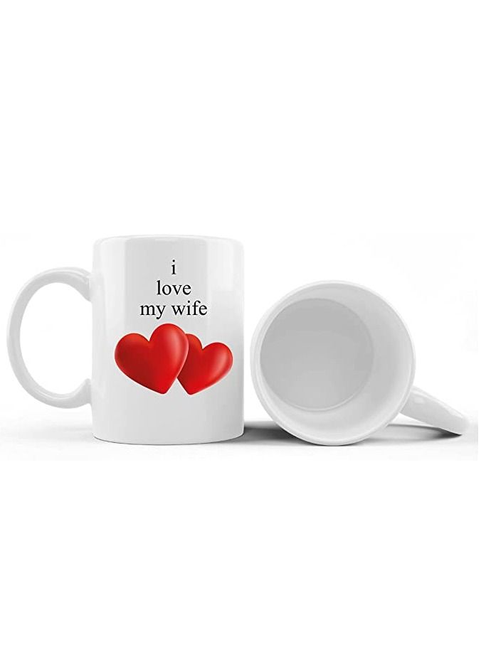 PRINTSHOP4ME Happy Anniversary Couple Mug Gifts - Best Anniversary MUG - Wedding Anniversary Mug - Anniversary Couple Mug- COFFEE MUG - Set of 2 Pcs (Design 5)  - Image 2