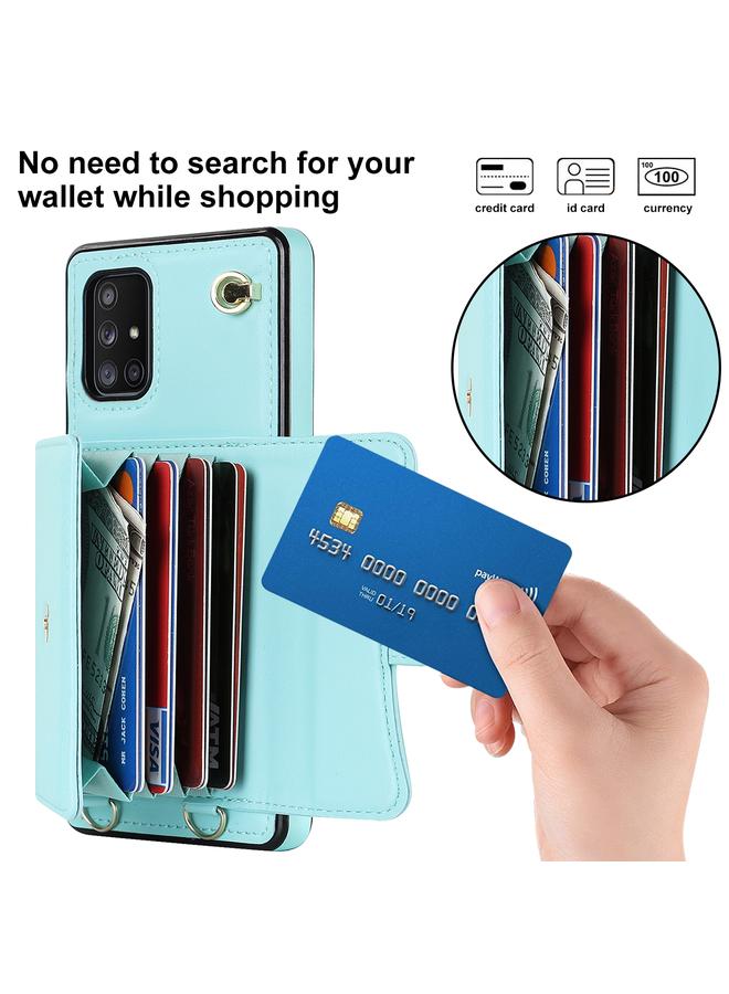 S-TOP Case For Samsung Galaxy A51 5G RFID Card Slot Leather Phone Case with Long Lanyard - Image 2