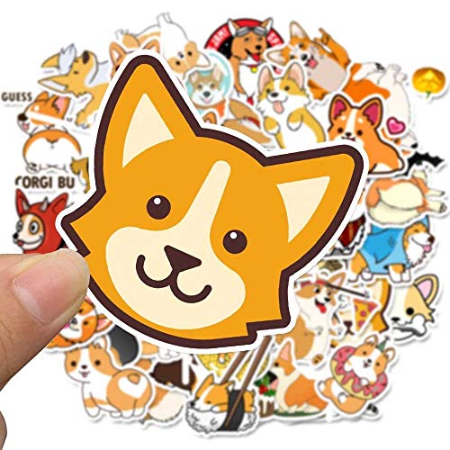 iDream Corgi Dog Stickers (Set of 50) – Cute Vinyl Stickers for Laptops, Water Bottles, Phone Cases, Scrapbooking, and DIY Projects, Ideal for Corgi Enthusiasts - Image 5