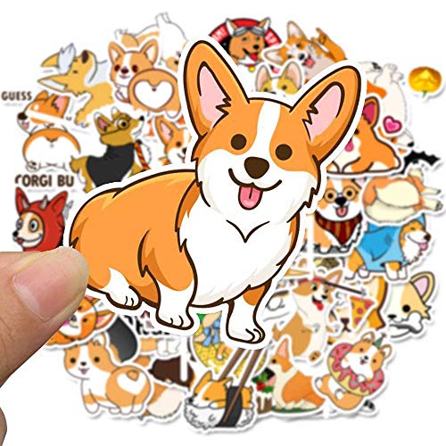 iDream Corgi Dog Stickers (Set of 50) – Cute Vinyl Stickers for Laptops, Water Bottles, Phone Cases, Scrapbooking, and DIY Projects, Ideal for Corgi Enthusiasts - Image 4