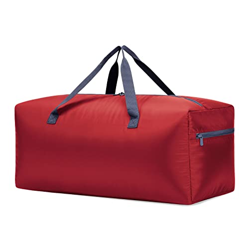 iFARADAY Foldable Duffel Bag 30" / 75L Lightweight with Water Rresistant for Travel-Red - Image 1