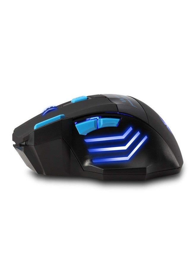 zelotes Wireless Gaming Mouse, 4000 DPI, 7 Buttons, 2.4GHz with USB Receiver, Energy Saving, LED, Ergonomic Cordless Mouse for Office/Gamer, Compatible with Laptop/PC (Black) - Image 5