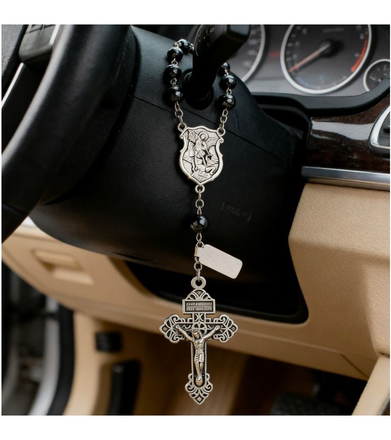 New Cool Chic Cross Car Rearview Mirror Ornament 1pc Stylish Car Interior Decoration Durable Material Perfect Holiday Gift Gear Shift Pendant - Image 5
