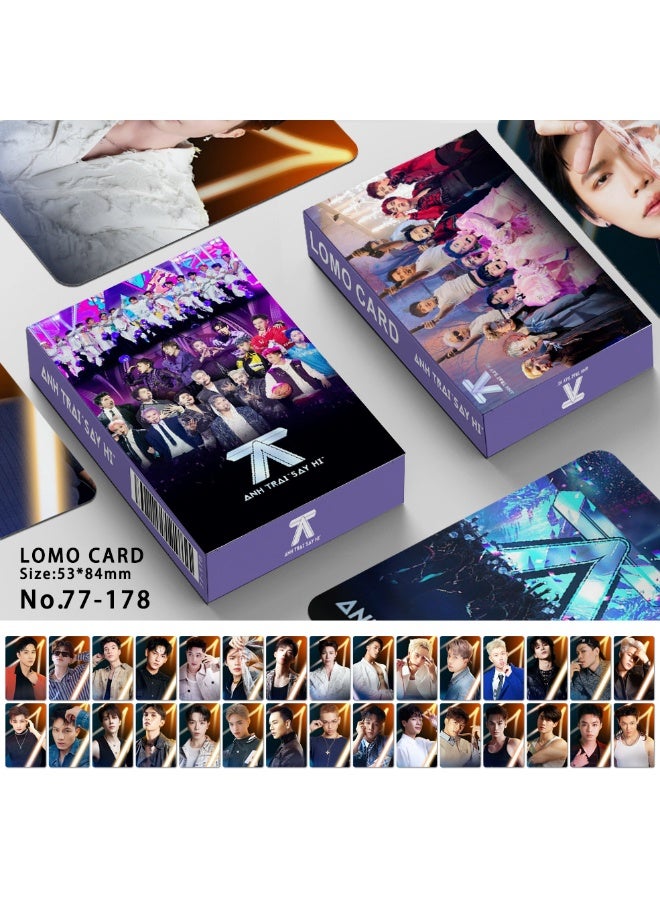 NIBEMINENT 30 Pcs Anh Trai Say Hi Lomo Cards Card For Fans Collection Gifts - Image 3