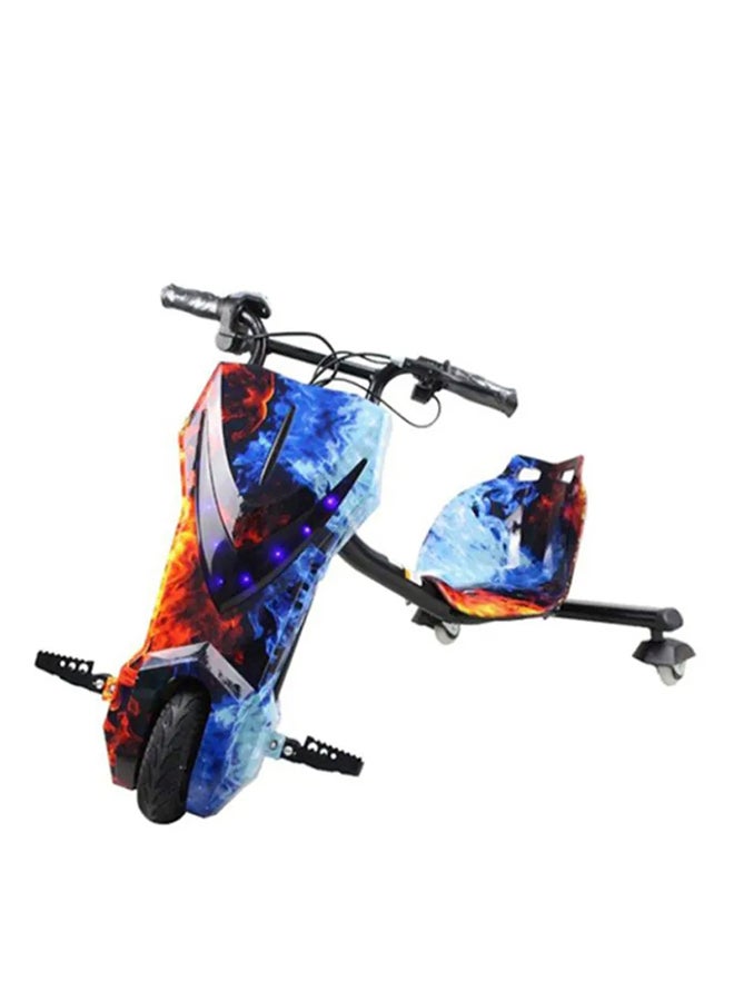 Loquat 3-Wheel Electric Drift Scooter With LED Light Comfortable Seat With Backrest Multicolour 70x55x21cm - Image 2