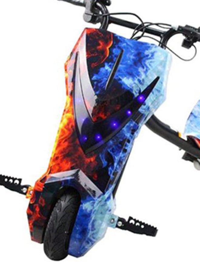 Loquat 3-Wheel Electric Drift Scooter With LED Light Comfortable Seat With Backrest Multicolour 70x55x21cm - Image 3