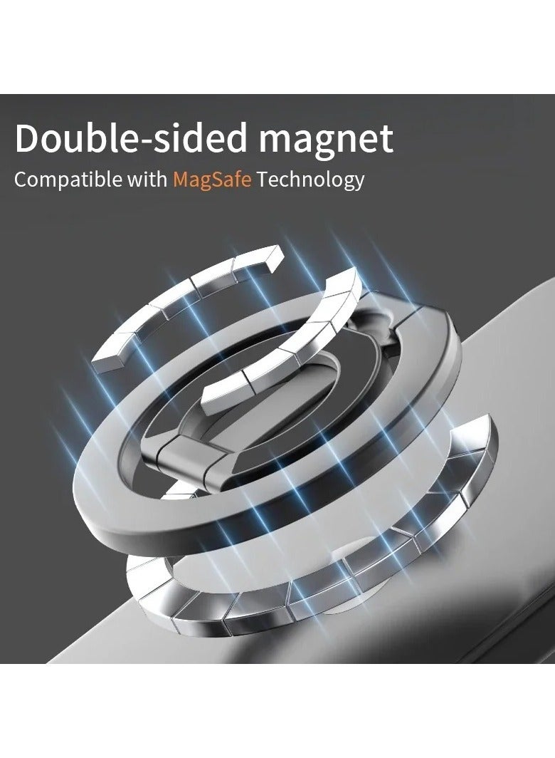 AROAQ For MagSafe Double Sided Magnetic Phone Ring Holder Portable Folding Cellphones Stand Phone Accessories Support Bracket Grip Tok - Image 5