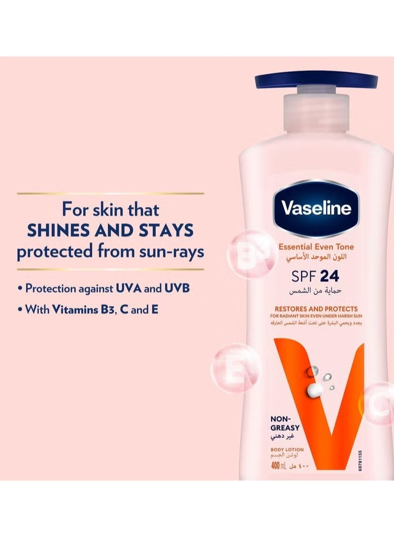 فازلين لوشن توحيد لون البشرة الأساسي مع واقي من الشمس-400مل - Image 3