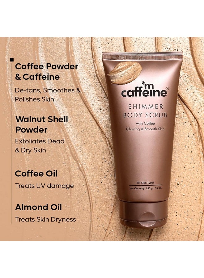 MCaffeine Shimmer Body Polishing Kit For Women And Men| Shimmer Body Scrub With Coffee & Shimmer Body Butter With Cocoa Butter | For Illuminizing Soft Shimmer & Glowing Skin For Men And Women  - Image 2