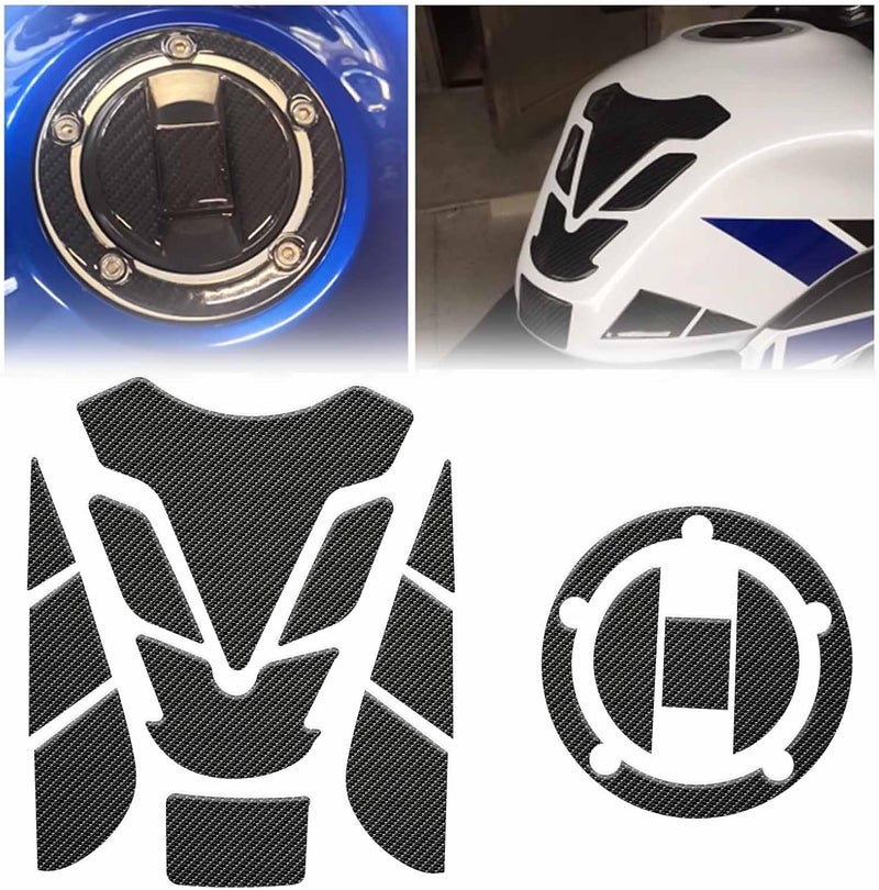 Midimttop Motorcycle Fuel Tank Cap Cover Pad Protector Sticker - Image 1