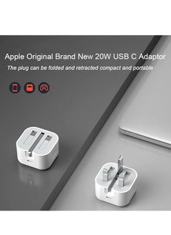 Bilaien Apple 𝙊𝙧𝙞𝙜𝙣𝙖𝙡 𝘽𝙧𝙖𝙣𝙙 𝙉𝙚𝙬,20W USB-C Power Adaptor,【Apple MFi Certified】 20W PD Fast Charger USB-C for iPhone and Ipad, 3 pins Power Adapter,Travel Adaptor  - Image 5