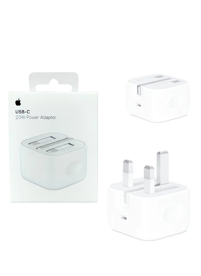 Bilaien - Apple 𝙊𝙧𝙞𝙜𝙣𝙖𝙡 𝘽𝙧𝙖𝙣𝙙 𝙉𝙚𝙬,20W USB-C Power Adaptor,【Apple MFi Certified】 20W PD Fast Charger USB-C for iPhone and Ipad, 3 pins Power Adapter,Travel Adaptor - Image 1
