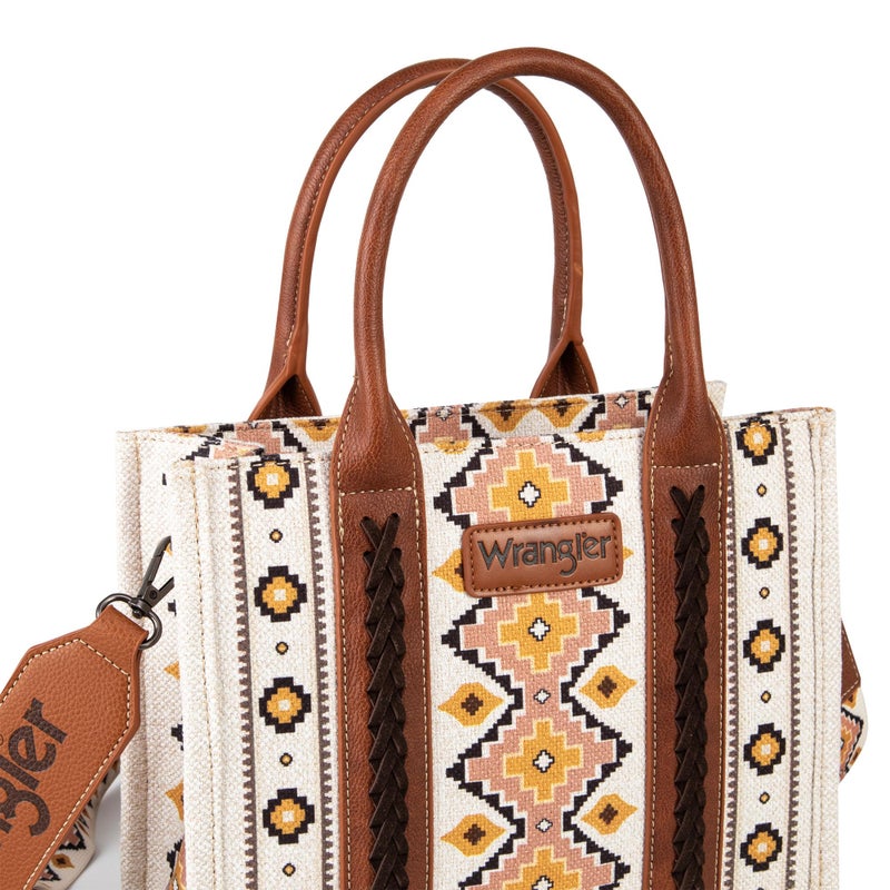 Wrangler Purse for Women Boho Aztec Tote Bag Hobo Shoulder Top Handle Handbags with Wide Guitar Strap Fall Collection Gift XY6 WG2202-8120SCF - Image 4