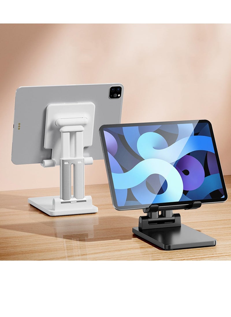 TYCOM Cell Phone Stand, Adjustable Phone Holder for Desk, Foldable Desktop Tablet Stand Holder, Double Adjustable Mobile Stand Phone Tablet Holder (Double Support Black)  - Image 5