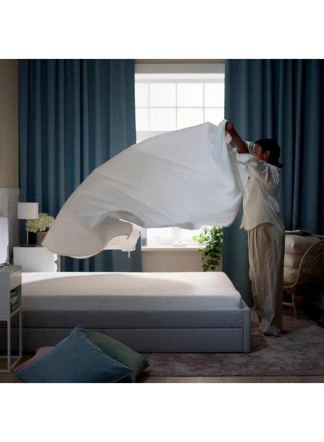 erorex Fitted sheet, white, 160x200 cm - Image 2