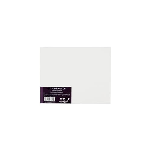 Centurion All-Media Primed Linen Panels - 8x10 3 Pack - 11oz Universal Primed Canvas Boards for Painting, Mounted on MDF Wood, Non-Warping, Ideal for Artists, Professionals, and Painters - Image 1