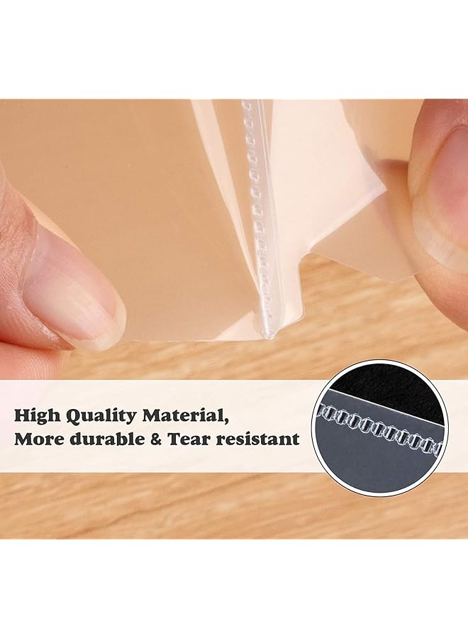 مارك ملفات شفافة بلاستيكية بحجم A4 من النوع L لتخزين المستندات والورق ولوازم المكتب المدرسية، عبوة من 12 قطعة - Image 3