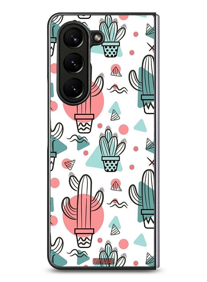 Tolwak Samsung Galaxy Z Fold 5 Protective Case Cover Cactus - Image 2