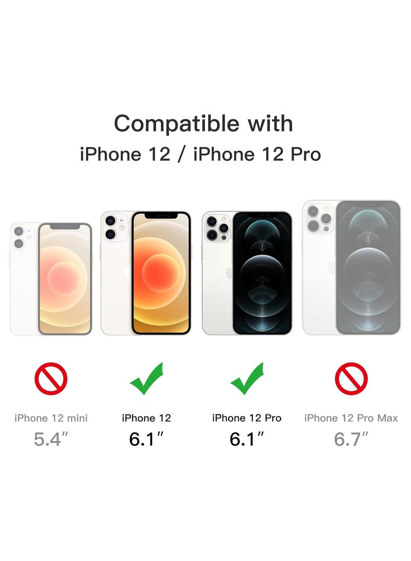 أكاليكس جراب مغناطيسي لهاتف iPhone 12 And iPhone 12 Pro [مقاوم للصدمات ونحيف]، غطاء خلفي صلب شفاف مع حماية فائقة |أبيض - Image 3