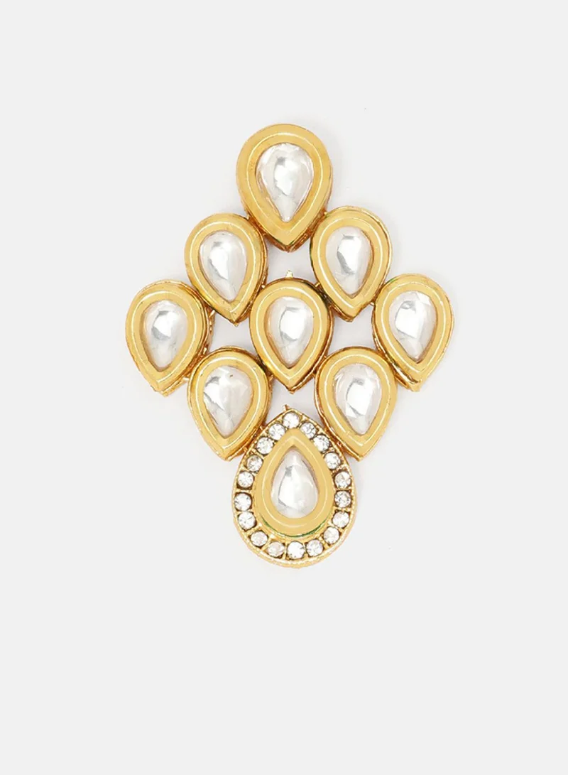 Priyaasi Kundan Studded Drop Earrings