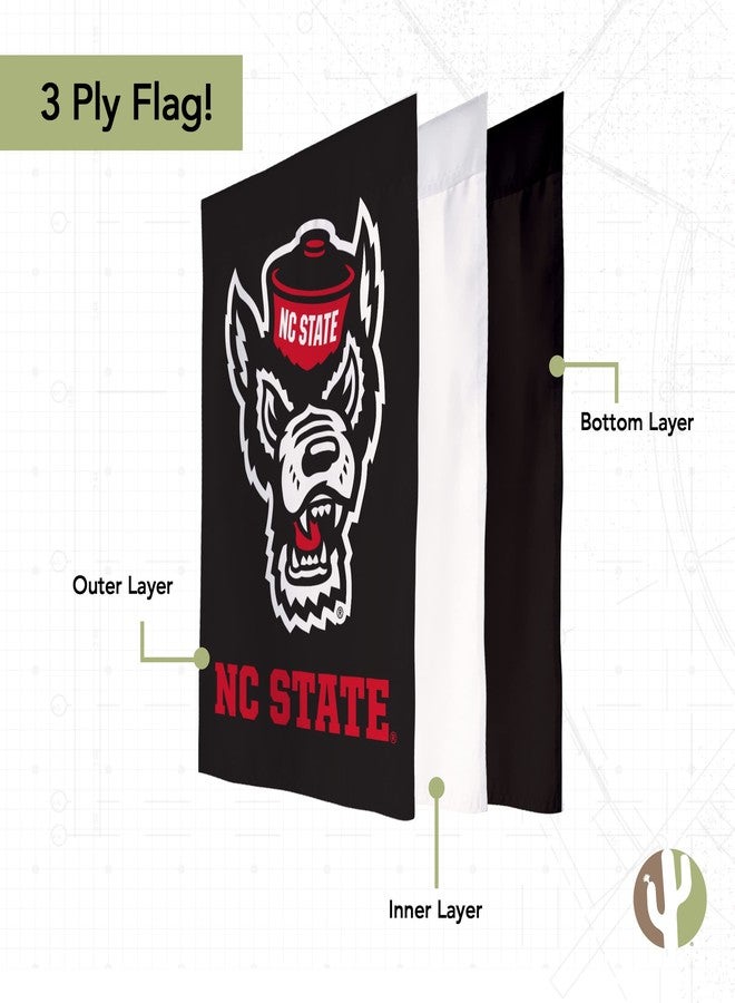 Desert Cactus North Carolina State University NCSU Garden Flag – 19 x 12 inch Carolina Wolfpack Banner, For Outdoor Display and Events (Design E) - Image 3