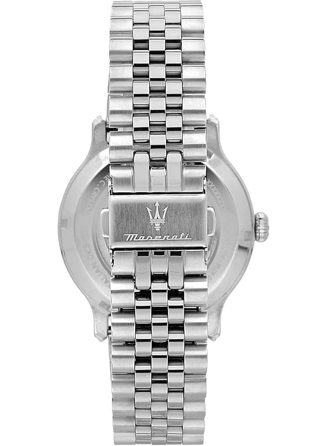 مازيراتي ساعة إيبوكا للرجال 42 مم بحركة كوارتز فضية - Image 3