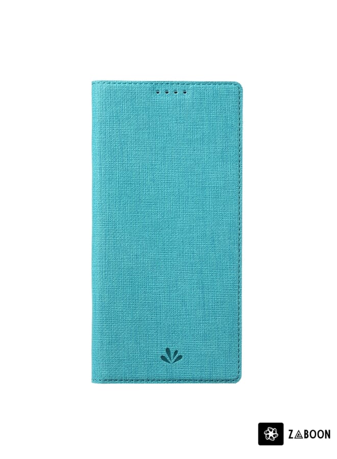 زبون لسلسلة Sharp Aquos R6 ViLi DMX مقاومة للصدمات من مادة TPU + حافظة جلدية PU مغناطيسية جذابة مع فتحة للبطاقة وحامل (أزرق) - Image 2